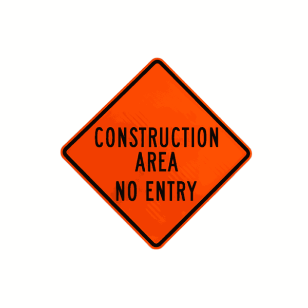 Construction area No entry