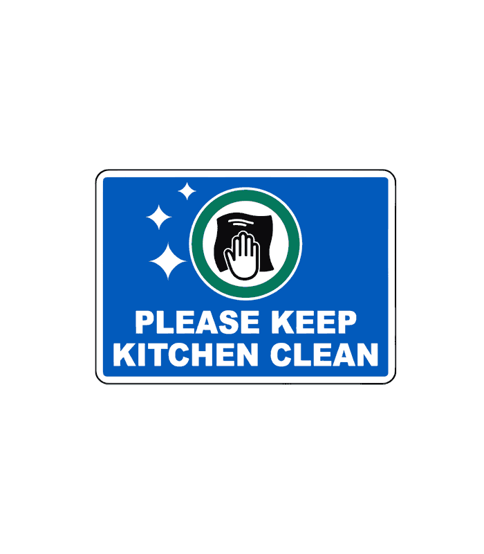 Please Keep Kitchen Clean Sign