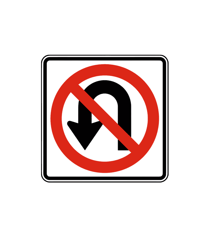 No U-Turn Sign