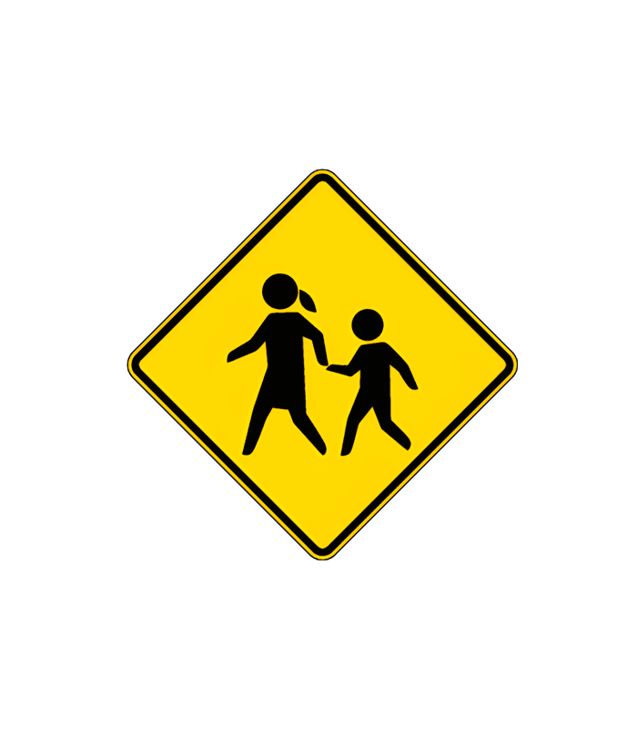 Children Crossing Symbol Sign